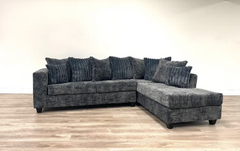 HH 410 SECTIONAL - BLACK, CHARCOAL, CREAM, OR GRAY