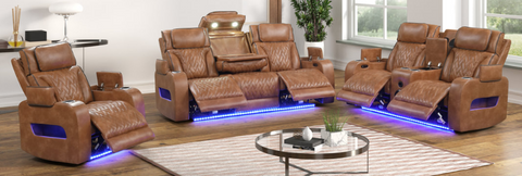 DUBAI 3pc SOFA, LOVE SEAT & RECLINER